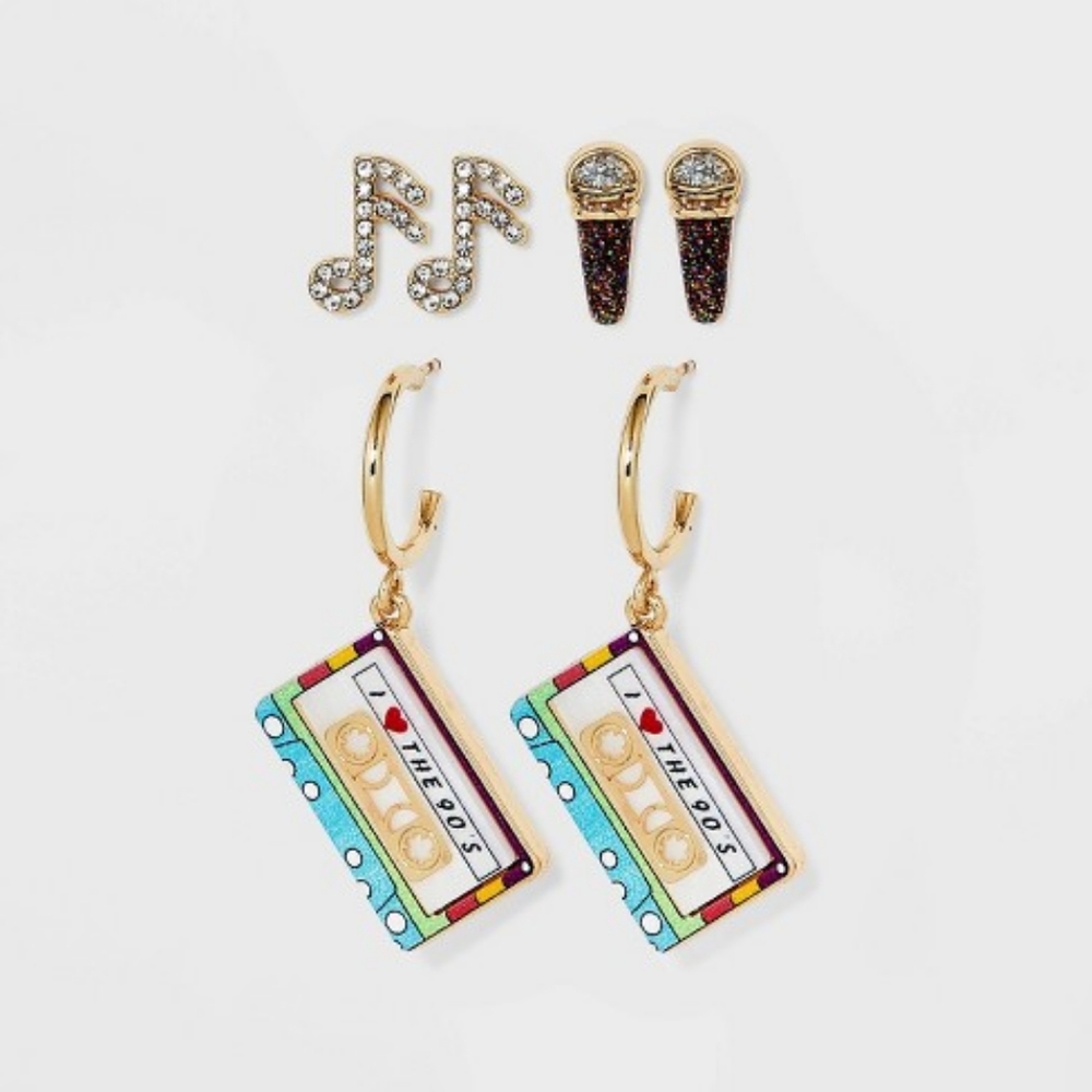 BaubleBar 'StraightToTape' Statement Earring Set